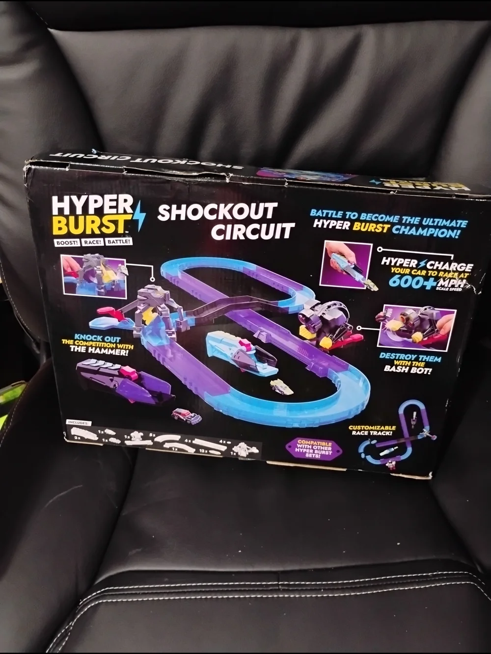 Hyper Burst Shockout Circuit Racing Playset - Green